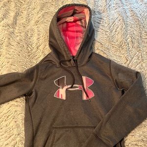 Under Armour Hoodie Grey and Pink